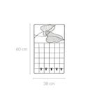 4living, metalowa tablica krata na notatki, 38-60 cm