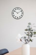 4living, Ora, zegar ścienny z dużymi cyframi, średnica 20 cm