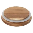 5five Simply Smart, Harmony, słoiki na przyprawy na drewnianej półce, 9 szt., 180 ml