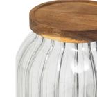 5five Simply Smart, Harmony, szklany słoik z drewnianą pokrywką, 3l