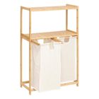 5five Simply Smart, regał bambusowy z koszem na pranie, Tidy box,, 72-33-109 cm