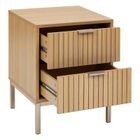 5five Simply Smart, szafka nocna, Tasso, z dwoma szufladami, 40-40-52.5 cm