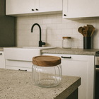 5five Simply Smart, szklany pojemnik na żywność, Harmony, z drewnianą pokrywką