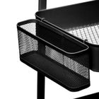 5five Simply Smart, wózek kuchenny trzypoziomowy, metalowy, czarny