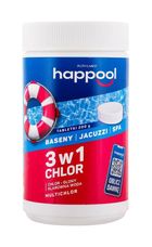 Acrylmed, Happool, Multichlor, tabletki do długotrwałej dezynfekcji wody basenowej, 200g, 1 kg