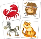 Adamigo, Kuferek pełen gier, Zoo Memory, zestaw 4 gier edukacyjnych