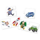 Adamigo, Kuferek Pojazdy i zawody, zestaw 2 gier z układanką