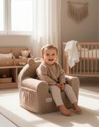 Albero Mio, Cotton Muślin & Boucle, fotelik piankowy, karmel