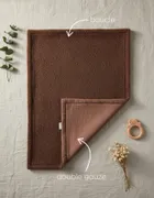 Albero Mio, Cotton Muślin & Boucle, kocyk boucle, brąz, 75-100 cm