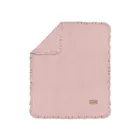 Albero Mio, kocyk z falbanką, róż, 80-100 cm