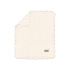 Albero Mio, kocyk z falbanką, wanilia, 80-100 cm