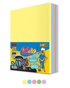 Alfa Pastello, papier ksero A4, 80g, 5 kolorów, 500 arkuszy, pastel