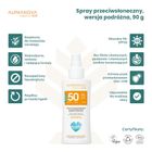 Alphanova Sun, spray z filtrem SPF50, wersja podróżna, 90g