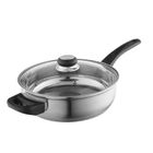 Altom Design, Emilio, patelnia nierdzewna z pokrywą szklaną, 2,8l, 24 cm