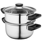 Altom Design, Emilio, zestaw: garnek do gotowania na parze, nierdzewny, 2,2l, 3 elementy