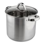 Altom Design, Fabio, garnek wysoki nierdzewny z pokrywą szklaną, 7l, 22 cm