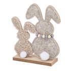 Altom Design, figurka boucle zając, beżowy, 13-4,5-17 cm