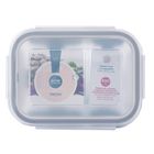 Altom Design, Fresh, pojemnik podwójny z pokrywką, prostokątny, 0,65l, 17,6-13,1-6,4 cm