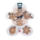 Altom Design, komplet 6 wykrawaczy nierdzewnych, Christmas Bakeshop