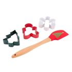 Altom Design, komplet do pieczenia: blacha, krata do studzenia, szpatułka, 3 wykrawacze, święta