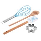 Altom Design, komplet do pieczenia: szpatułka, wykrawacz, trzepaczka, łyżka drewniana