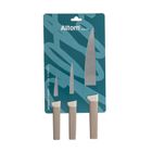 Altom Design, komplet noży, taupe, 3 szt.