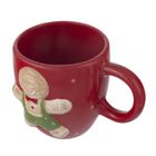 Altom Design, kubek dolomitowy, ciastek, czerwony, 15-11-11 cm