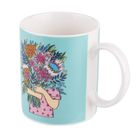 Altom Design, kubek prosty, 300 ml, bukiet niebieski