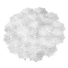 Altom Design, mata stołowa, ażurowa, srebrna, 38 cm