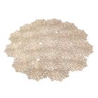 Altom Design, mata stołowa, ażurowa, złota, 38 cm