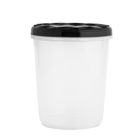 Altom Design, pojemnik z zakręcaną pokrywą, 1l, czarny