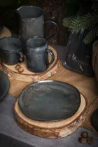 Altom Design, Sosnowy las, talerz ceramiczny, płytki, 21 cm