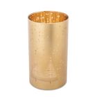 Altom Design, szklana latarnia LED z timerem, gwiazdki, złoty, 9-16 cm