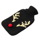 Altom Design, termofor w sweterku, 1.8l, renifer, czarny