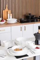 Altom Design, White Harmony, talerz głęboki, 22.5 cm