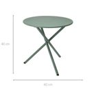 Ambiance, metalowy stolik ogrodowy, średnica 48 cm