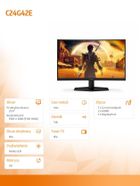 Aoc, monitor zakrzywiony, 23.6", C24G42E, 180Hz, VA, HDMIx2, DP