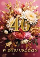 Armin Style, karnet B6 z kopertą, urodziny 40