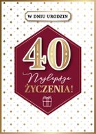 Armin Style, karnet B6 z kopertą, urodziny 40