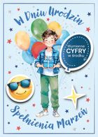 Armin Style, karnet B6 z kopertą, urodziny