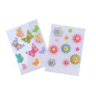 Arpex, zestaw naklejek filcowych, kwiaty i motyle