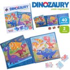 Askato, puzzle magnetyczne, dinozaury, 20 elementów