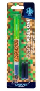 Astra, Astrapen, pióro młodzieżowe + 3 naboje, Pixel One, 1 szt.