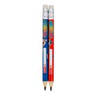Astra, Astrino, ołówki grafitowe z gumką do nauki pisania, trójkątne, jumbo, HB, 2 szt. + temperówka, 1 szt.