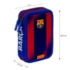 Astra, FC Barcelona, piórnik rozkładany, podwójny, niebieski