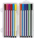 Astra, flamastry heksagonalne w plastikowym boxie, 12 szt.