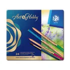 Astra, kredki akwarelowe z drewna cedrowego, prestige, 24 kolory