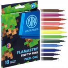 Astra, Pixel One, flamastry okrągłe, 12 kolorów