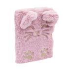 Astrabag, pamiętnik A5 z kłódką, 96 kartek, Fluffy Kitty Pink