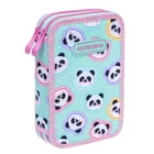 Astrabag, piórnik rozkładany, podwójny, Minty Pandas